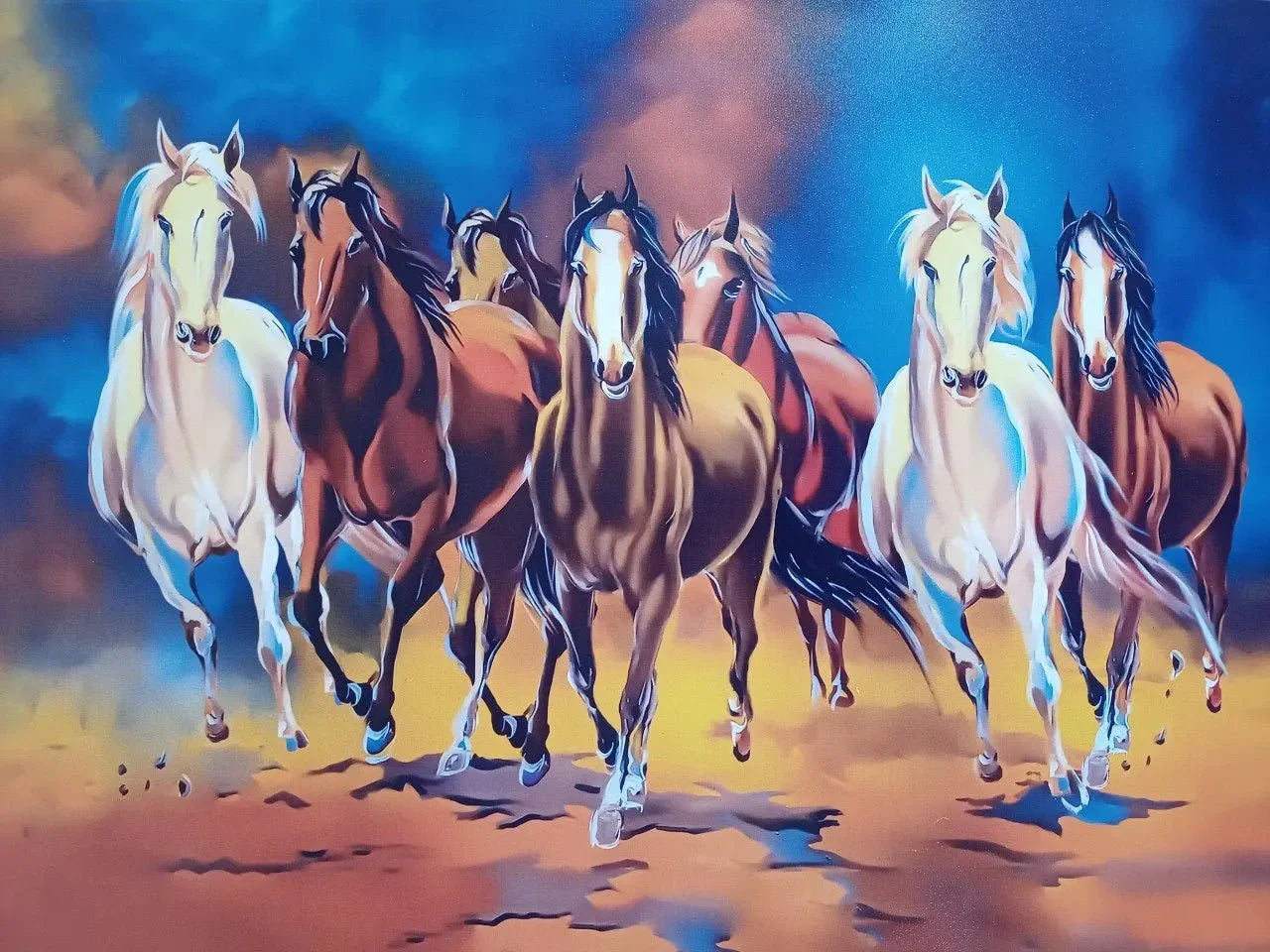 Seven Horses Painting Direction In Home According to Vastu Shastra Torque India