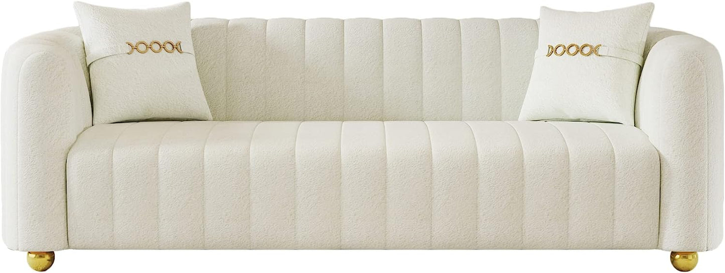 Zeefu 3 Seater Fabric Premium Sofa For Living Room