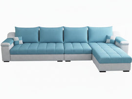Oslo Premium 6 Seater Sectional Sofa with Lounger | Comfortable Living Room Sofa