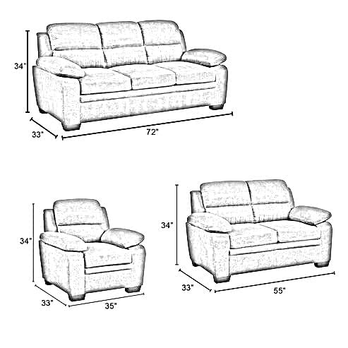 Jett Premium Fabric Sofa Set with Solid Wood Frame – Modern Luxury Living Room Sofa