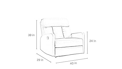James 1 Seater Leatherette Manual Recliner