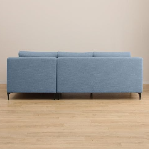 Flora 4 Seater L Shape Fabric Sofa For Living Room