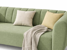 Vellore 3 Seater Fabric Sofa