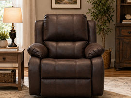 Denver 1 Seater Manual Recliner Chair – Luxury Leatherette Single Seater Recliner for Living Room