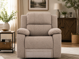 Lunex Manual Recliner Chair – Premium Fabric Recliner Sofa for Modern Living Room