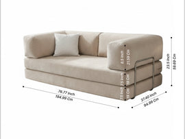 Vegas Three Seater Sofa Cum Bed for Sleeping
