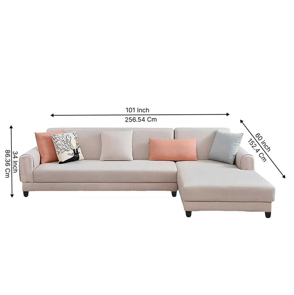 Laos Modern 5 Seater Sofa Set – Luxury Fabric Sofa for Living Room