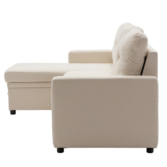 Anoy 4 Seater Sofa | Convertible Bed With Storage - Torque India