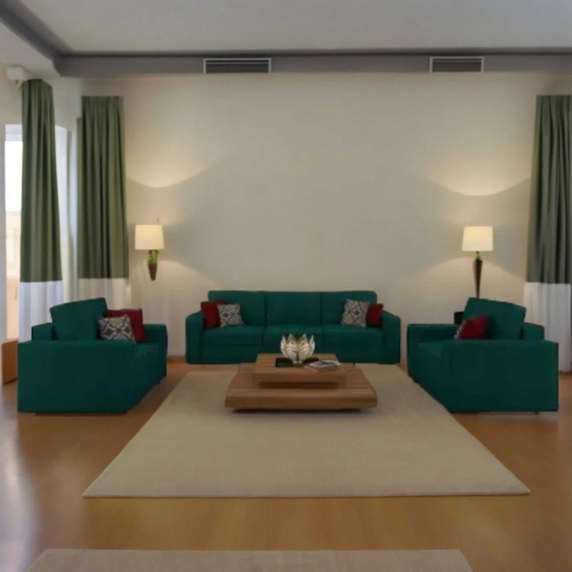 Carelino 3+2+1 Seater Fabric Sofa Set for Living Room – Torque India