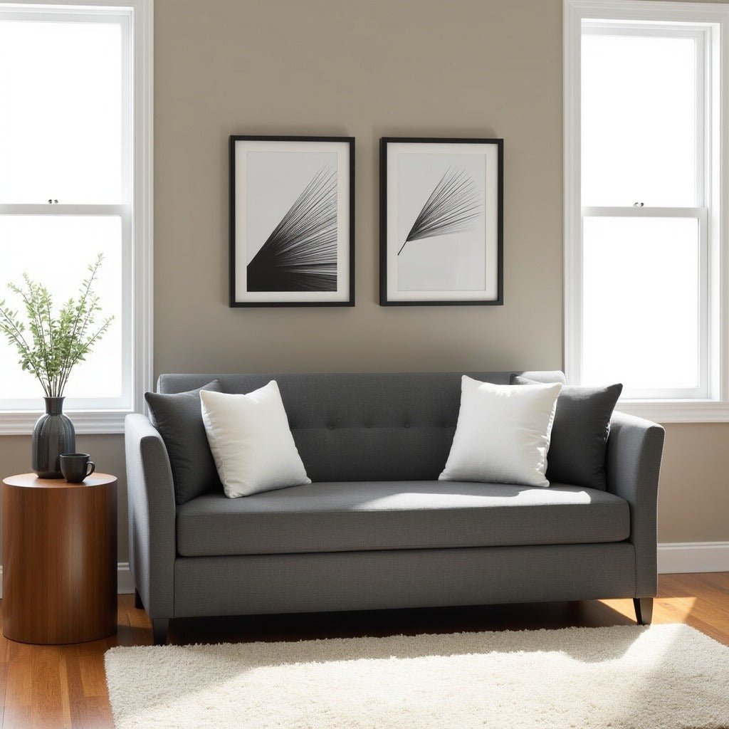 Collen 3 Seater Sofa For Living Room - Grey - Torque India