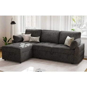 Cratio 4 Seater Sofa | Convertible Bed With Storage - Torque India