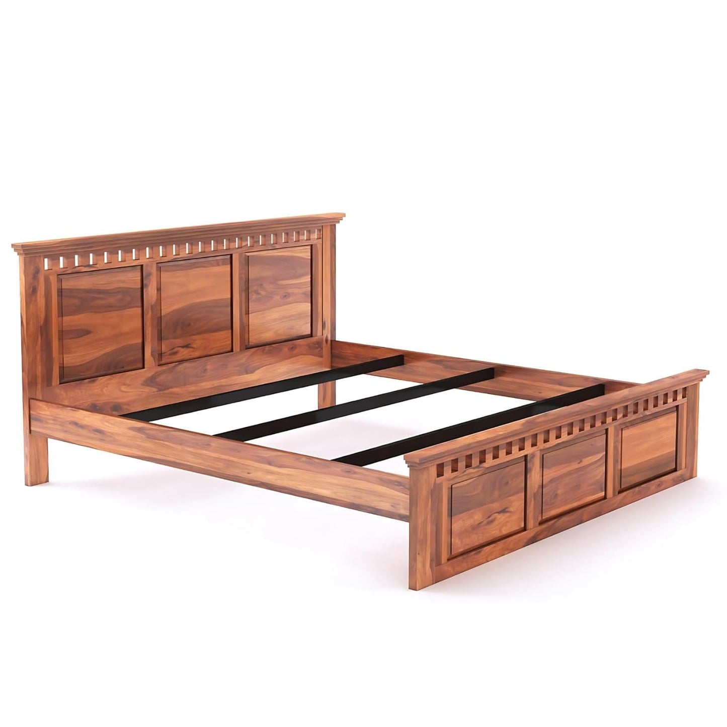 Marino Solid Wood Bed with Storage - Torque India