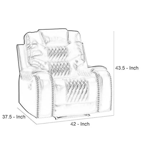 Mikkel Manual Leatherette Recliner