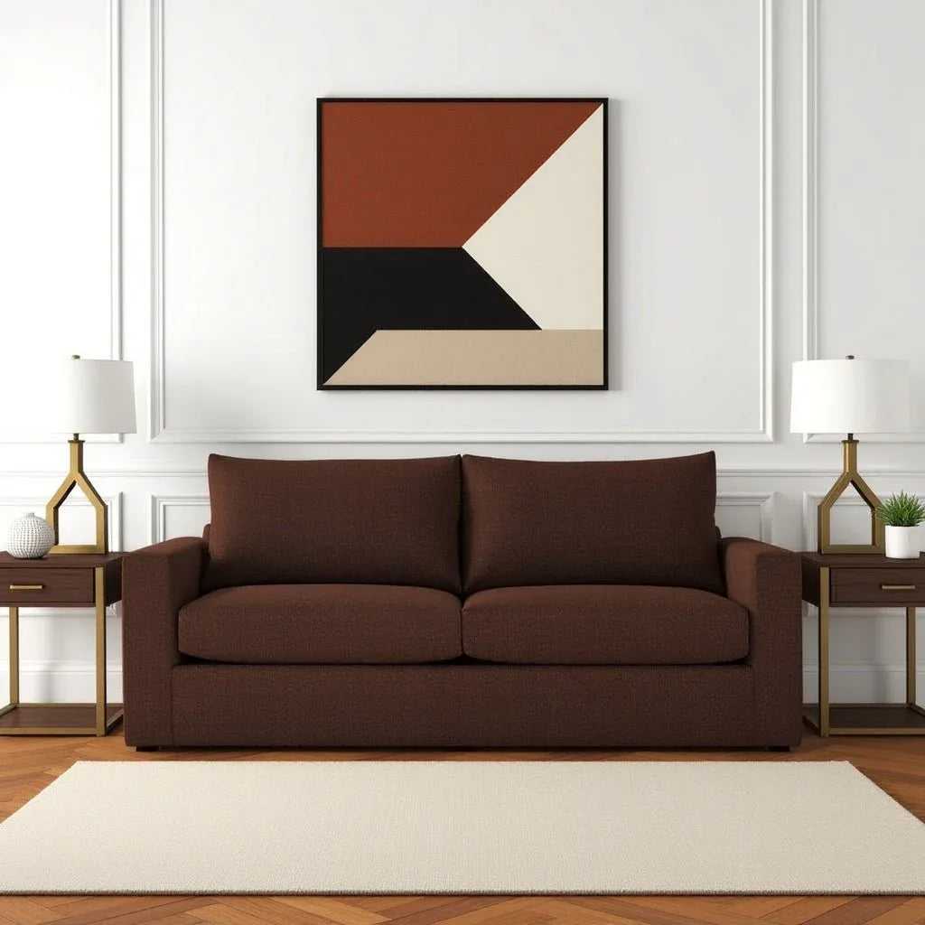 Modern Living, Timeless Comfort: Bruno 2 Seater Fabric Sofa For Living ...