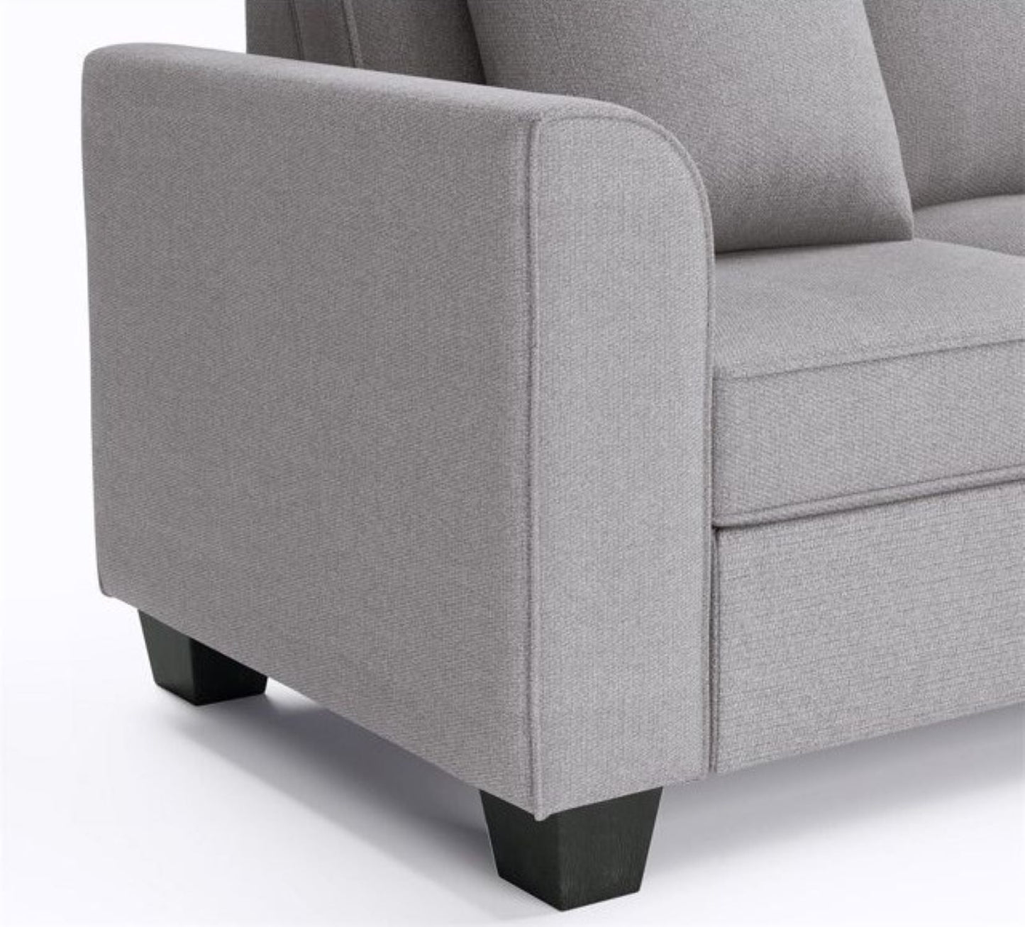 Romilda U Shape 7 Seater Fabric Sofa for Living Room - Torque India