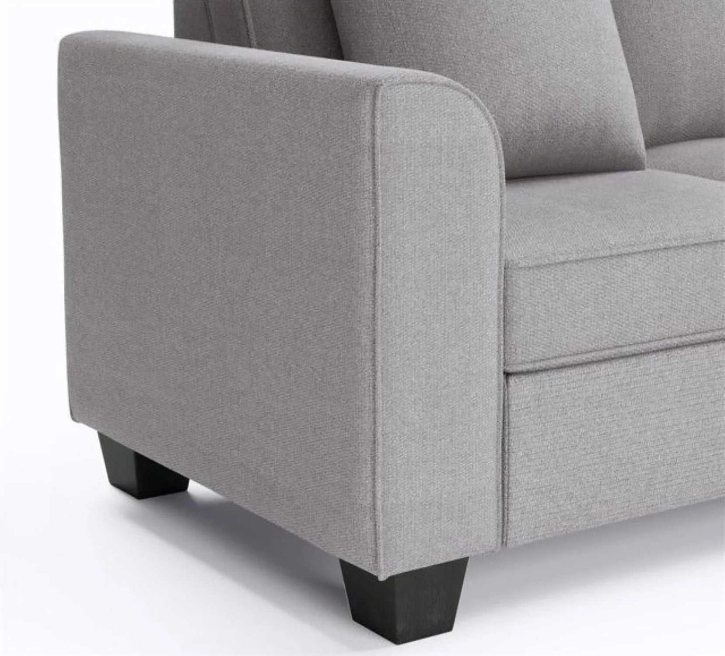 Romilda U Shape 7 Seater Fabric Sofa for Living Room - Torque India