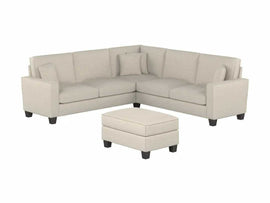 Torque - Moscow 5 Seater Corner Fabric L Shape Sofa with Ottoman - Torque India