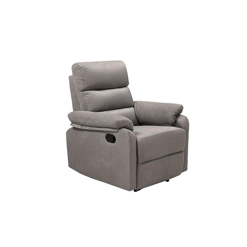 Alenya 1 Seater Fabric Manual Recliner (Grey) - Torque India