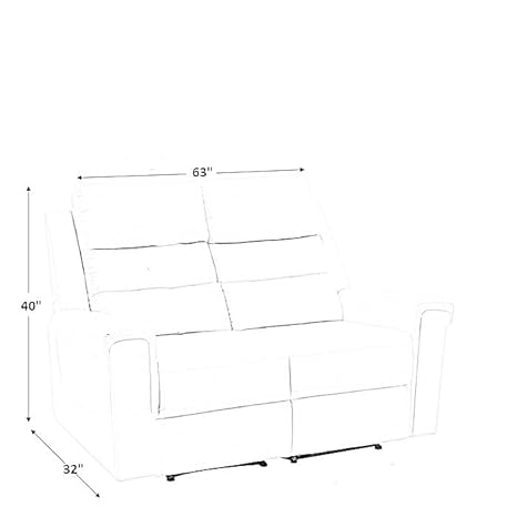 Alina 2 Seater Fabric Manual Recliner - Torque India