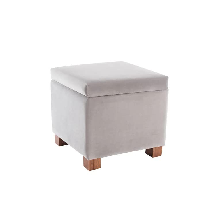 Amalia Square Shape Fabric Ottoman Pouffe Puffy - Torque India