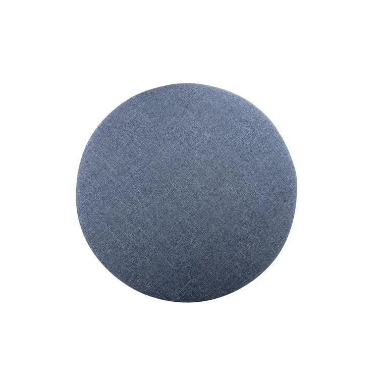 Berlin Round Shape Fabric Ottoman Pouffe Puffy - Torque India