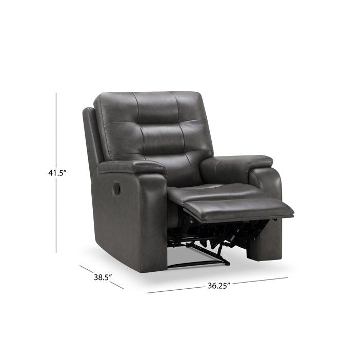 Charlie 1 Seater Manual Leatherette Recliner - Torque India