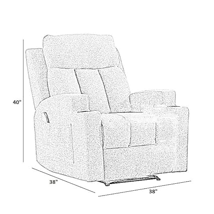 Clinton 1 Seater Fabric Manual Recliner - Torque India
