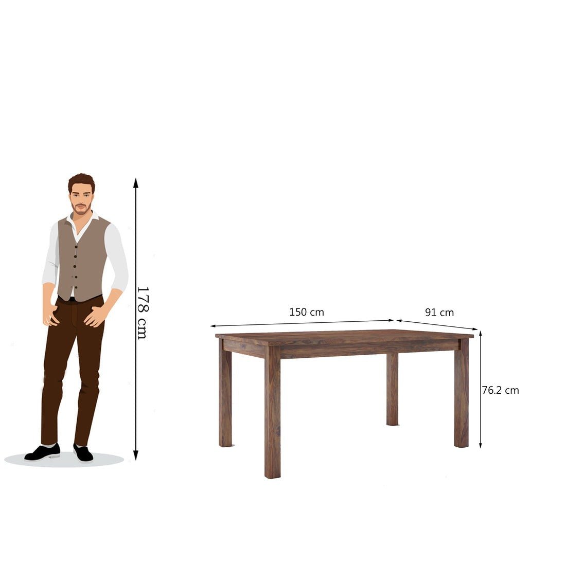 Felix Wooden Round Dining Table Sets with Cushioned / Non Cushioned Chairs - Torque India