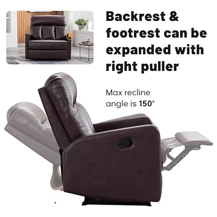 James Leathrette Manual Recliner - Torque India