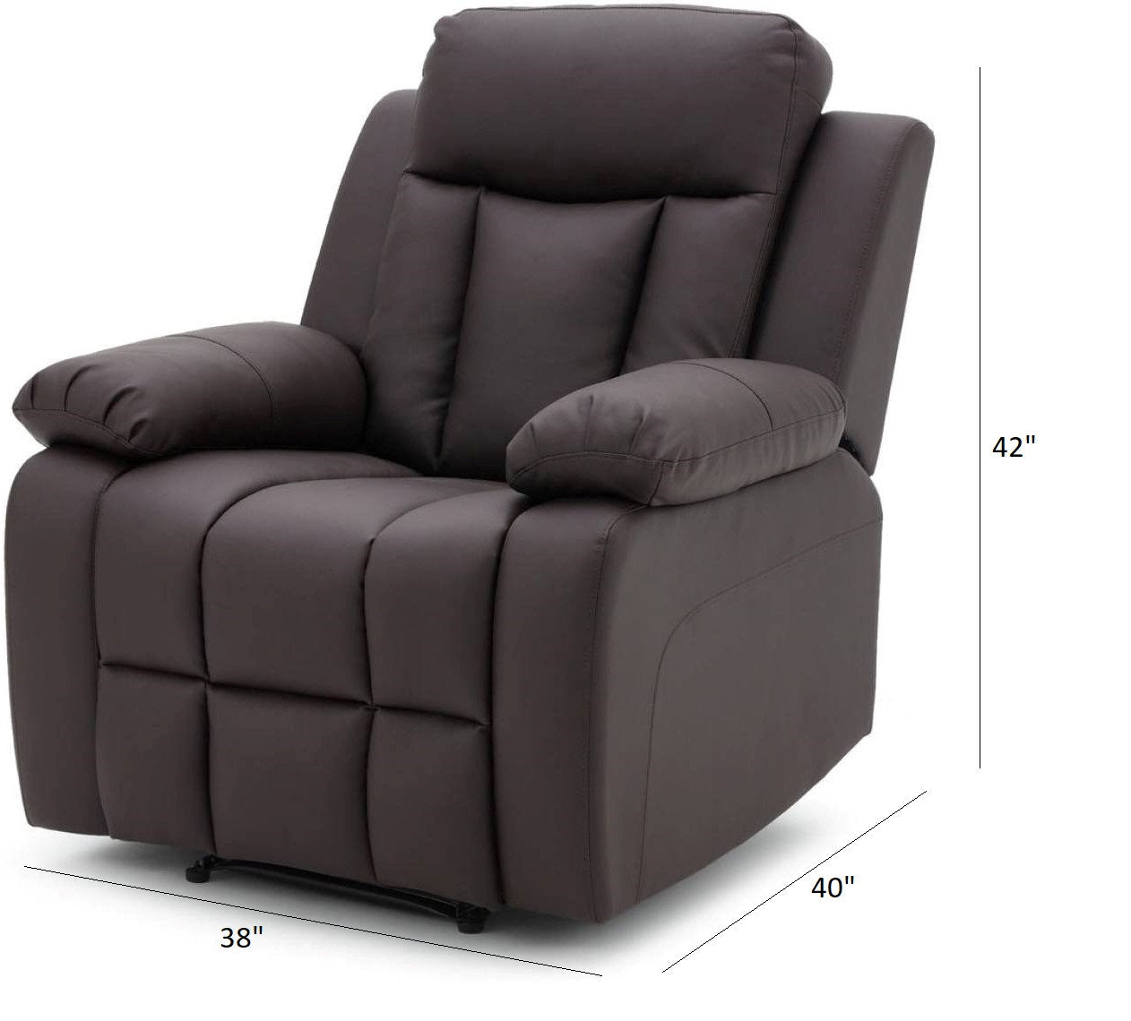 Janet Leatherette Manual Recliner - Torque India