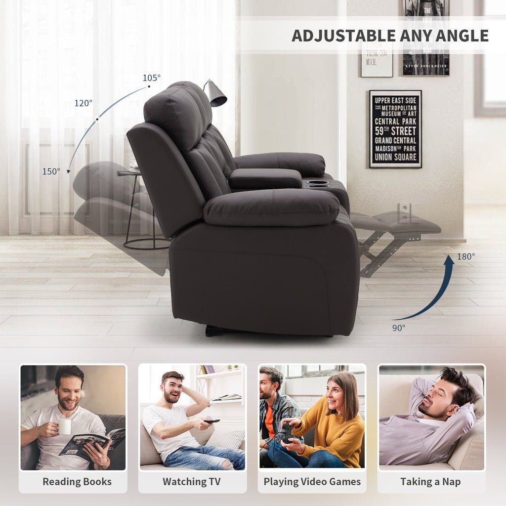 Janet Leatherette Manual Recliner - Torque India