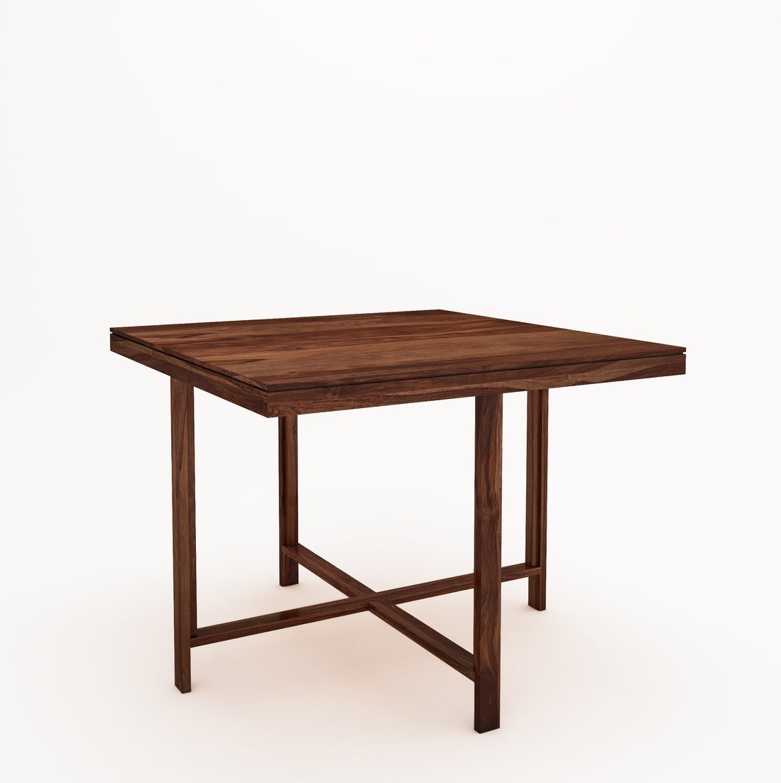 Jeff Wooden Square Dining Table Sets with 4 Cushioned Chairs - Torque India