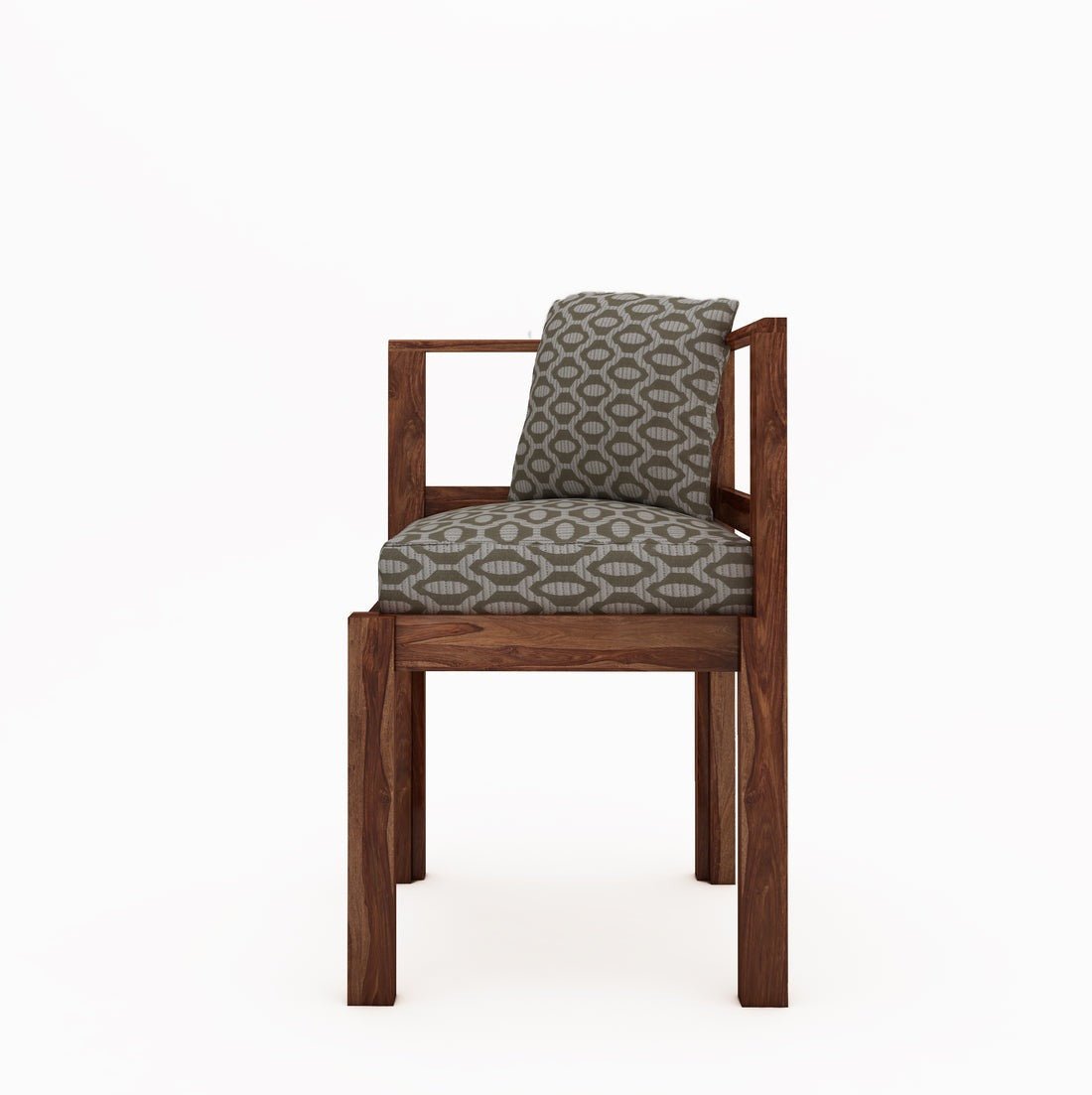 Jeff Wooden Square Dining Table Sets with 4 Cushioned Chairs - Torque India