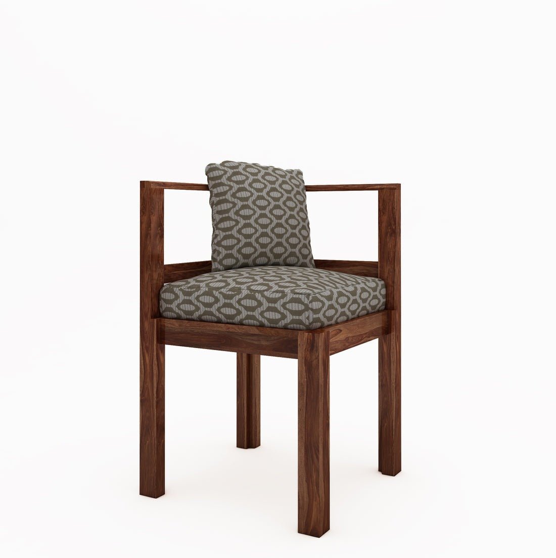 Jeff Wooden Square Dining Table Sets with 4 Cushioned Chairs - Torque India