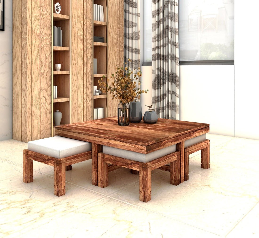 Solid wood online stool table