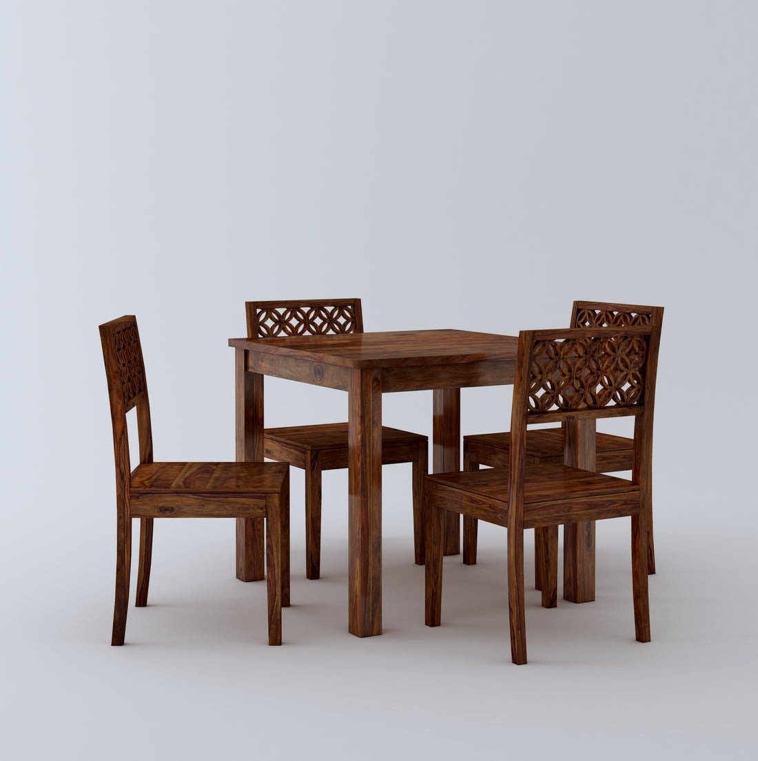 Lea Wooden Rectangle Dining Table Sets with 4 Chairs - Torque India