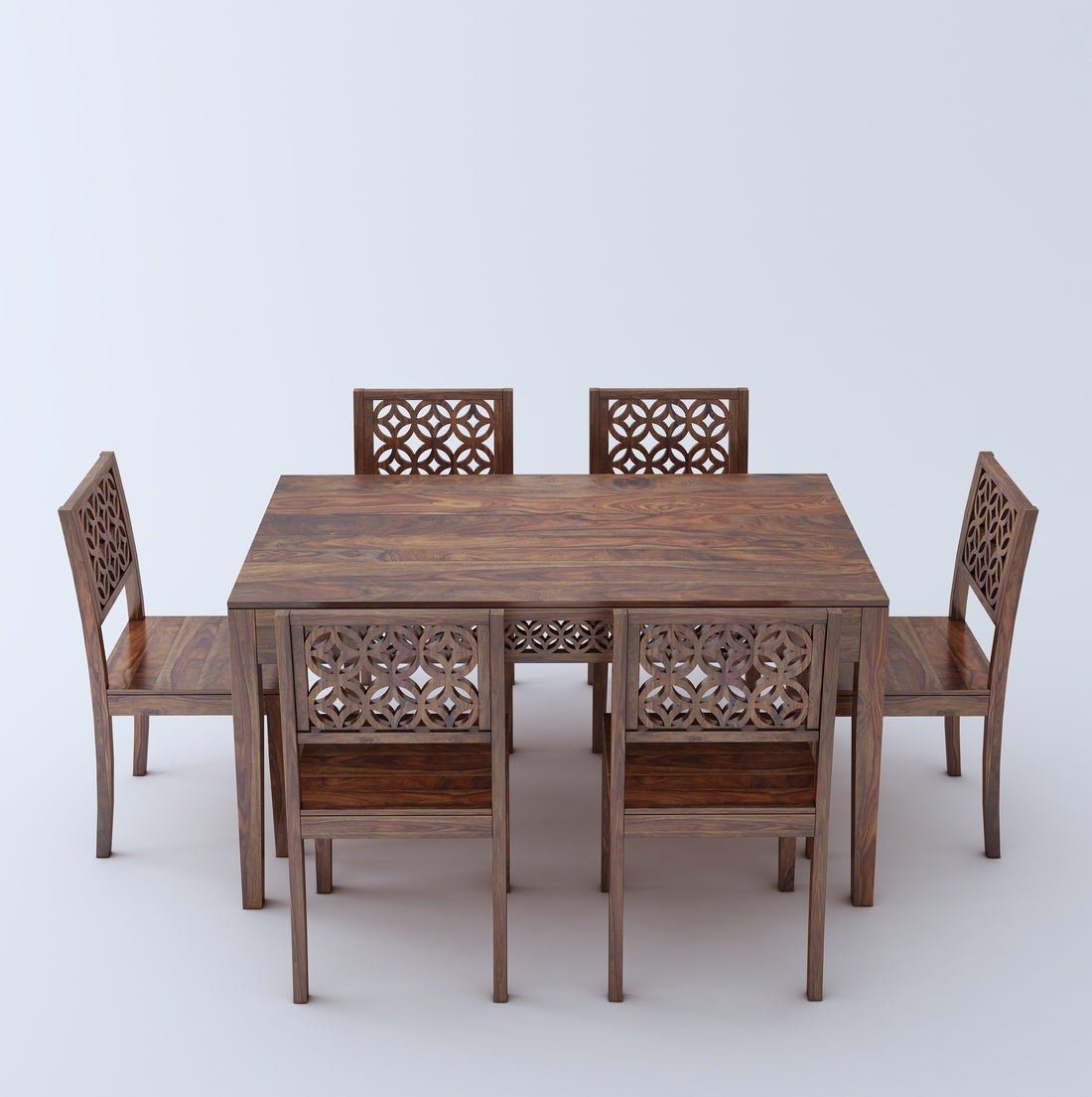 Lea Wooden Rectangle Dining Table Sets with 4 Chairs - Torque India