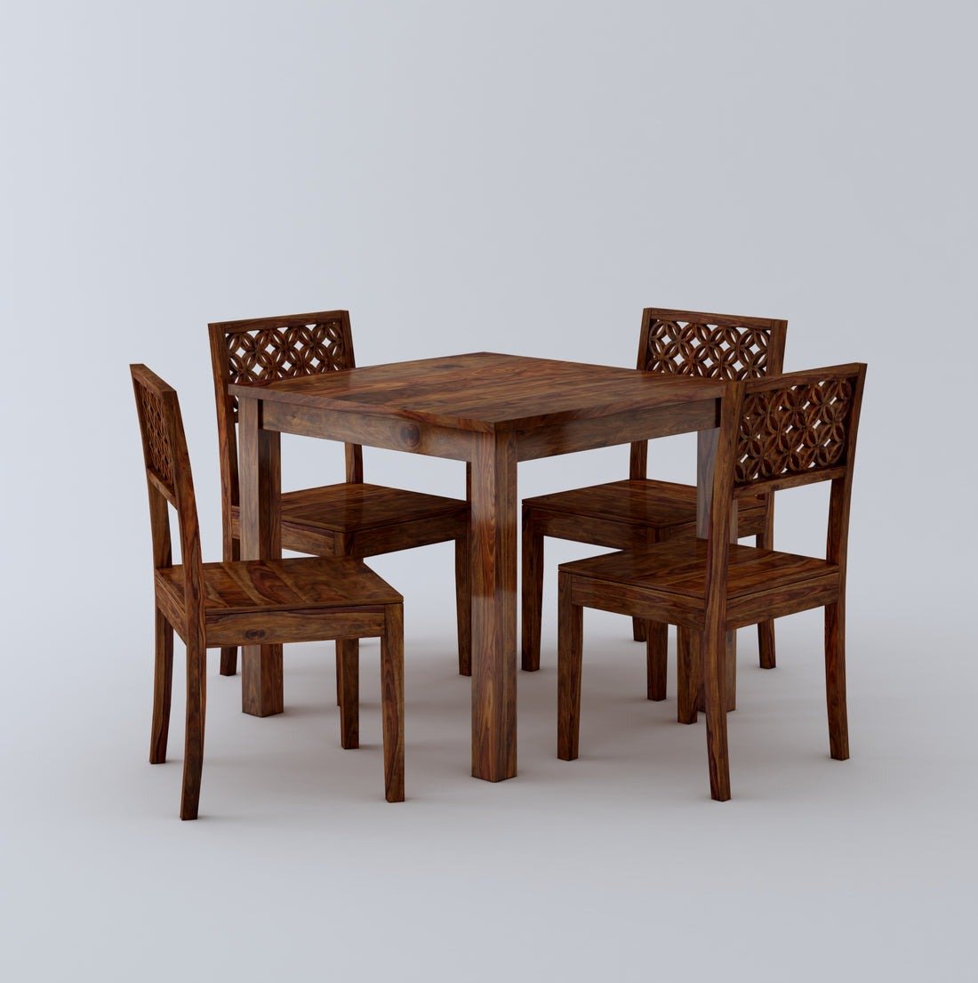 Lea Wooden Rectangle Dining Table Sets with 4 Chairs - Torque India