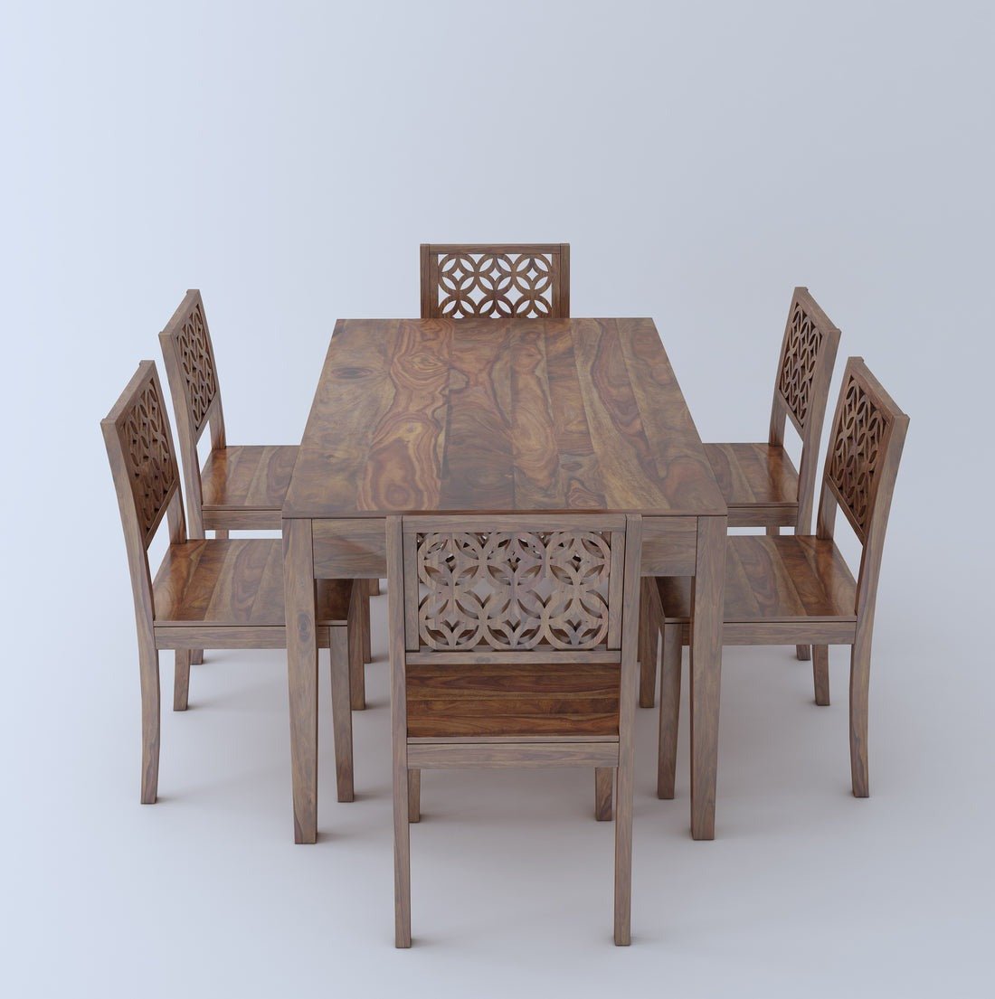 Lea Wooden Rectangle Dining Table Sets with 4 Chairs - Torque India