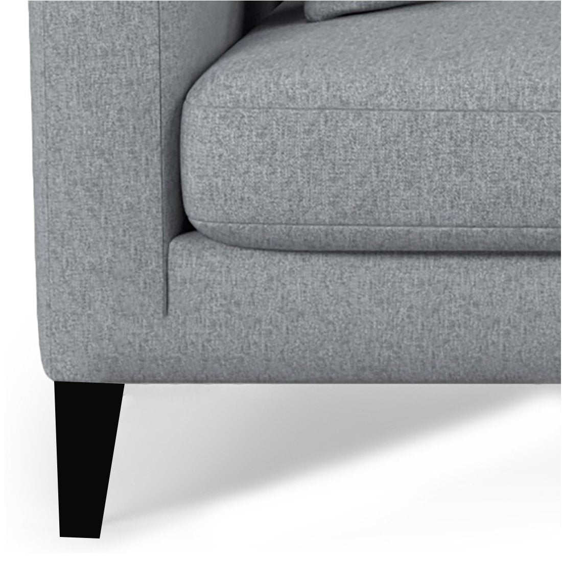 Mario 2 Seater Fabric Sofa For Living Room (Light Grey) - Torque India