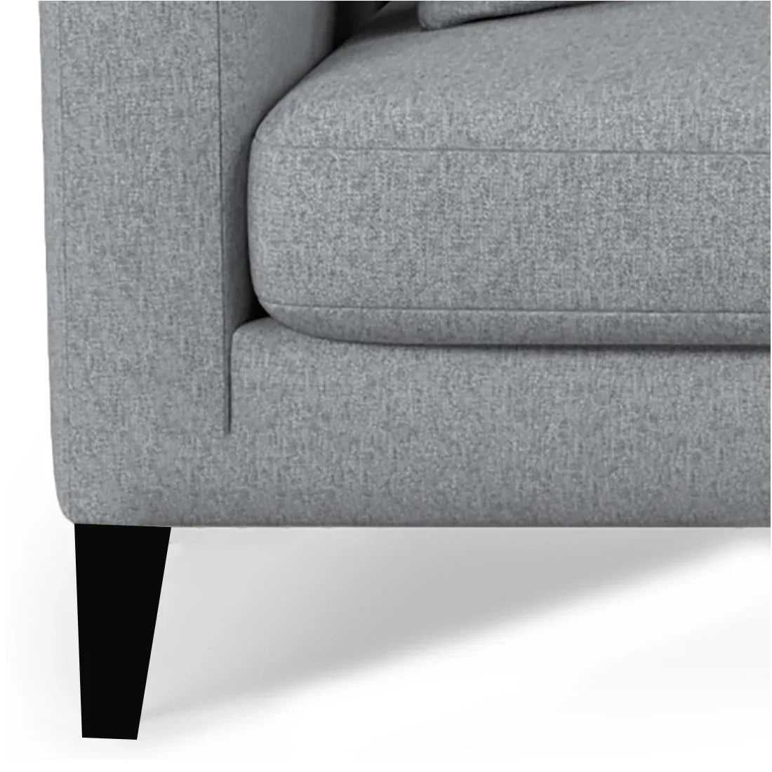 Mario 2 Seater Fabric Sofa For Living Room (Light Grey) - Torque India