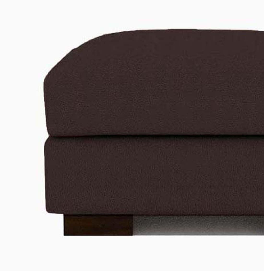 Mendoza Square Shape Fabric Ottoman Pouffes - Torque India