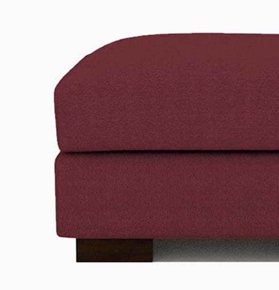 Mendoza Square Shape Fabric Ottoman Pouffes - Torque India