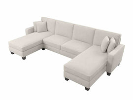 Moscow 6 Seater U Shape Double Chaise Lounge Sofa For Living Room | Bedroom | Office - Torque India