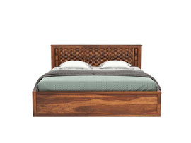 Persia Sheesham Wood Bed with Box Storage - Torque India