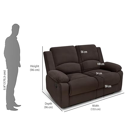 Rubik 1 Seater Fabric Recliner - Torque India
