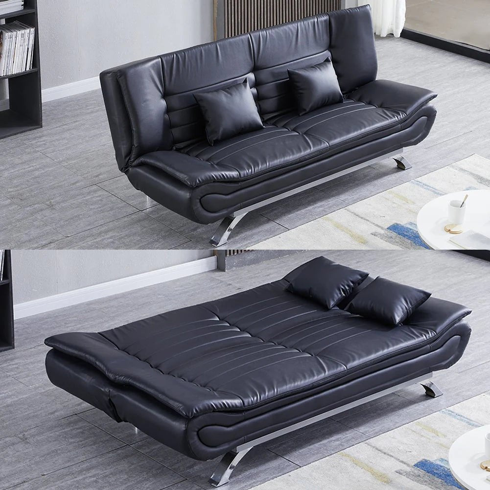 Sebastian 3 Seater Multipurpose Sofa Cum Bed in Fabric / Leatherette - Torque India