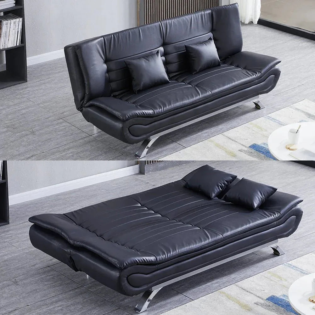 Sebastian 3 Seater Multipurpose Sofa Cum Bed in Fabric / Leatherette - Torque India