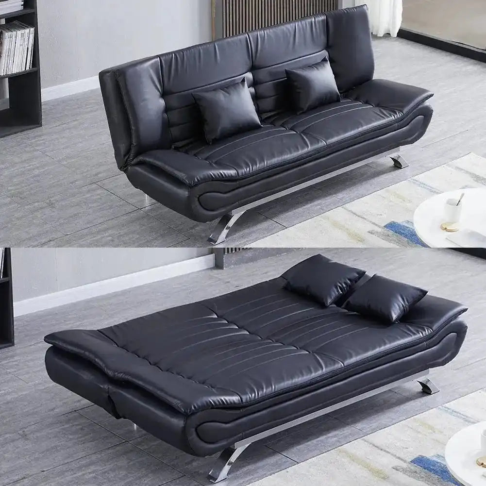 Sebastian 3 Seater Multipurpose Sofa Cum Bed in Fabric / Leatherette - Torque India