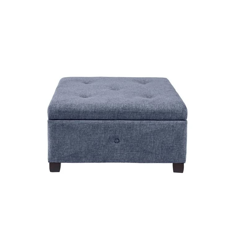 Siberia Square Shape Fabric Ottoman Pouffe Puffy - Torque India